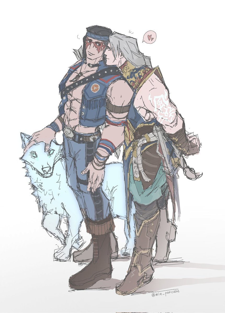 mie_pancake's tweet image. #MortalKombat #MK11 
 #Fujin #Nightwolf #Windwolf
-风狼-