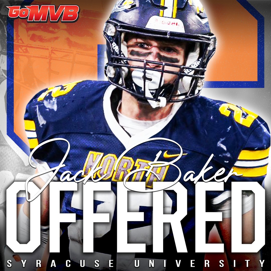 GoMVB Get Seen. Get Serious. Get to the Next Level (@gomvb) on Twitter photo It's Official! Jack Baker has received an official offer from Syracuse University!
'27 LB/TE
Toms River North HS, NJ
More Info: GoMVB.com/jackbaker
Follow: <a href="/Jbakes89/">Jack Baker</a>
#gomvb #hsfootball #athlete #offered #collegerecruiting It's Official! Jack Baker has received an official offer from Syracuse University!
'27 LB/TE
Toms River North HS, NJ
More Info: GoMVB.com/jackbaker
Follow: <a href="/Jbakes89/">Jack Baker</a>
#gomvb #hsfootball #athlete #offered #collegerecruiting