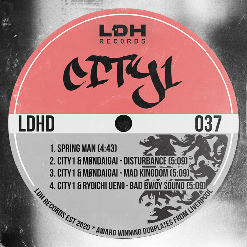 OUT NOW⚡️⚡️⚡️
Collab with Møndaigai and Ryoichi Ueno🔥
Big up LDH Records Fam✌️

CITY1 - Spring Man EP [LDHD037]
1. CITY1 - Spring Man
2. CITY1 × Møndaigai - Disturbance
3. CITY1 × Møndaigai - Mad Kingdom
4. CITY1 × Ryoichi Ueno - Bad Bwoy Sound
ldhrecords.bandcamp.com/album/city1-sp…