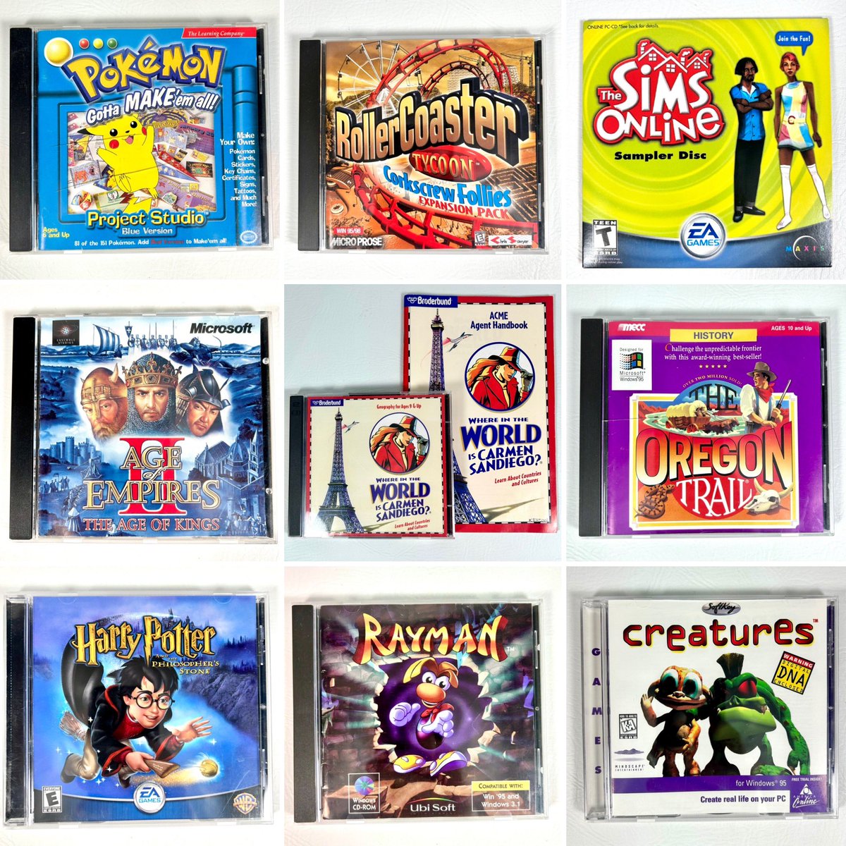 Retro__Replay's tweet image. Yo! You rad dudes looking for some rad retro PC games? Check them out at ShopRetroReplay.com!
#pokemon #harrypotter #rollercoastertycoon #carmensandiego #oregontrail #myst #goosebumps #kingsquest #leisuresuitlarry #pcgaming #retroreplay