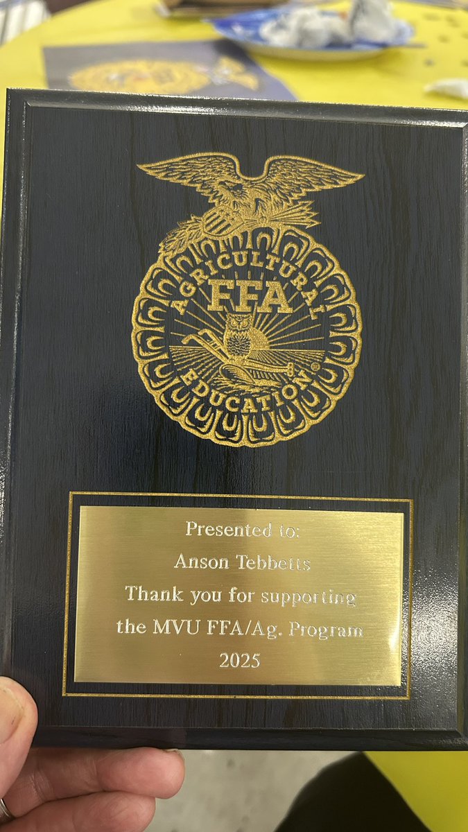Great to spend time tonight with the Missisquoi Valley chapter of <a href="/NationalFFA/">National FFA</a>. Congratulations on a great year and thank you for supporting agriculture. Your banquet was inspiring. Job well done. #vt