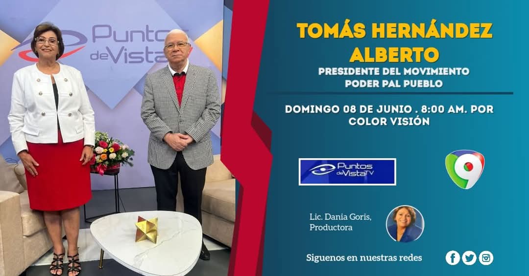 Tomasalberto0's tweet image. Tomás Hernández Alberto elogia la reunión de presidentes RD sobre migración.

No dejes de ver este  Domingo 08 de Junio por Color Visión Canal  9 a las 8:00 am. 
Entrevista realizada por la Licda. Dania Goris.

@luisabinader
@colorvisionc9
#puntosdevista
@daniagoris