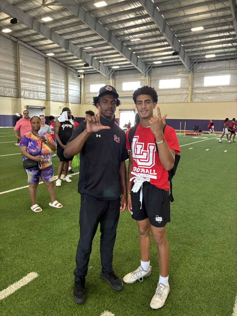 Mason Leyja (@leyjamason) on Twitter photo Had a great time at the <a href="/LamarFootball/">Lamar University Football</a> camp today. Thank you <a href="/Coach_Cannata/">Matt Cannata</a> for the invite
<a href="/Coach_RMcCarthy/">Ryan McCarthy</a> <a href="/khiyree2/">Khiyree Keith</a> <a href="/CyRanchFB/">Cypress Ranch Football (TX)</a> <a href="/WRAB50/">William Blaylock</a> <a href="/carrier_teddy/">Coach Teddy Carrier, M.Ed.</a> <a href="/CoachScottTX/">SAMMY SCOTT</a> <a href="/Coach_Ware/">Brian Ware</a> Had a great time at the <a href="/LamarFootball/">Lamar University Football</a> camp today. Thank you <a href="/Coach_Cannata/">Matt Cannata</a> for the invite
<a href="/Coach_RMcCarthy/">Ryan McCarthy</a> <a href="/khiyree2/">Khiyree Keith</a> <a href="/CyRanchFB/">Cypress Ranch Football (TX)</a> <a href="/WRAB50/">William Blaylock</a> <a href="/carrier_teddy/">Coach Teddy Carrier, M.Ed.</a> <a href="/CoachScottTX/">SAMMY SCOTT</a> <a href="/Coach_Ware/">Brian Ware</a>