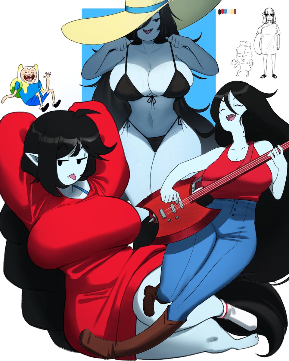 Drawing Marceline makes me want to rewatch Adventure Time