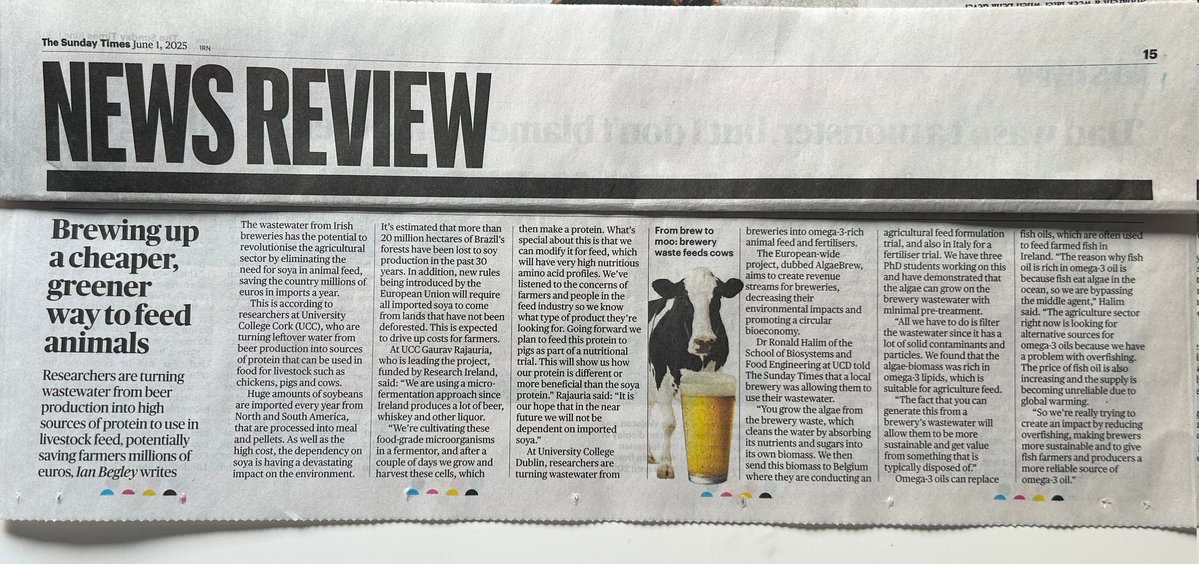Microbiology UCC (@uccmicrobiology) on Twitter photo A fascinating read featuring our own <a href="/GRajauria/">Gaurav Rajauria</a> and his research on alternative protein from a recent print of #thesundaytimes
<a href="/SEFSUCC/">SEFS@UCC</a> <a href="/UCCResearch/">UCC Research</a> <a href="/Researchirel/">Research Ireland</a> #microfermentation A fascinating read featuring our own <a href="/GRajauria/">Gaurav Rajauria</a> and his research on alternative protein from a recent print of #thesundaytimes
<a href="/SEFSUCC/">SEFS@UCC</a> <a href="/UCCResearch/">UCC Research</a> <a href="/Researchirel/">Research Ireland</a> #microfermentation