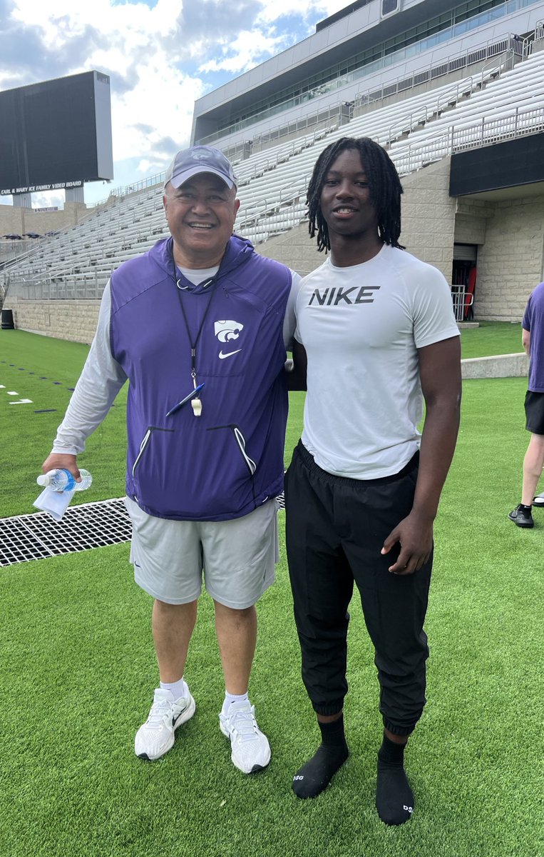 Karson (Kareem) McKenzie (@karsonmckenzie0) on Twitter photo Had a great time at the <a href="/KStateFB/">K-State Football</a> camp yesterday. I had the chance to compete and learn from some great coaches. Thank you for the advice Coach <a href="/VanBMalone3rd/">K-State Coach Van B Malone</a>
It was good meeting you <a href="/CoachMikeTui/">Mike Tuiasosopo</a> #GoWildcats Had a great time at the <a href="/KStateFB/">K-State Football</a> camp yesterday. I had the chance to compete and learn from some great coaches. Thank you for the advice Coach <a href="/VanBMalone3rd/">K-State Coach Van B Malone</a>
It was good meeting you <a href="/CoachMikeTui/">Mike Tuiasosopo</a> #GoWildcats