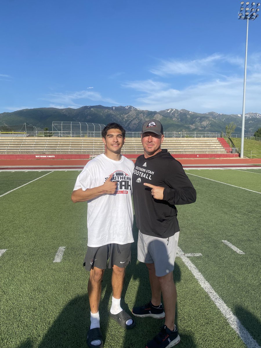 Andrew Ortiz (@andrew_ortiz6) on Twitter photo Thank you <a href="/SUUFB_/">Southern Utah Football</a> for hosting a great camp at Northridge Highschool⚔️ yesterday. Thank you <a href="/SUUFB_/">Southern Utah Football</a> for hosting a great camp at Northridge Highschool⚔️ yesterday.