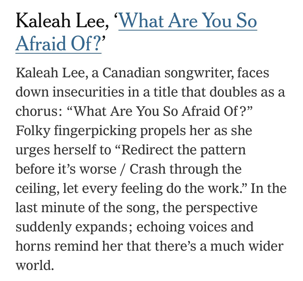Kaleah has been featured in The New York Times for What Are You So Afraid Of? 🥹🥹🥹 nytimes.com/2025/06/06/art…