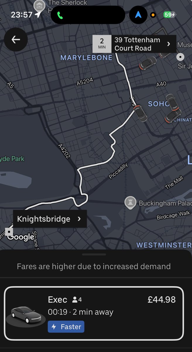 TomTaxiDriver's tweet image. This isn’t far off pedicab pricing…
What city would allow a company to rip people off like this?
