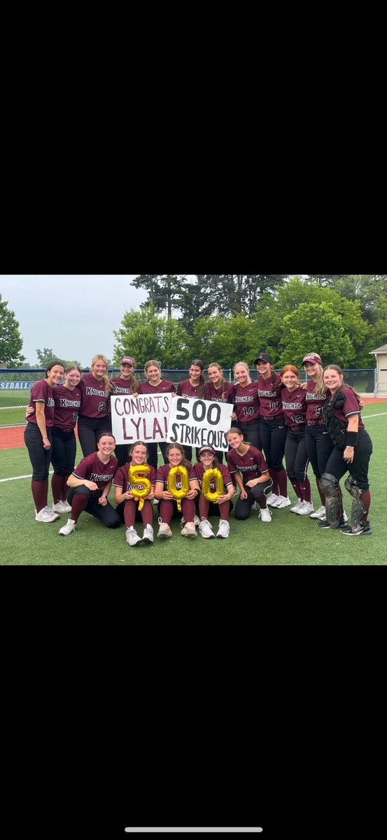 ⭐️500 K’S⭐️ Thank you to my coaches and teammates for the surprise !