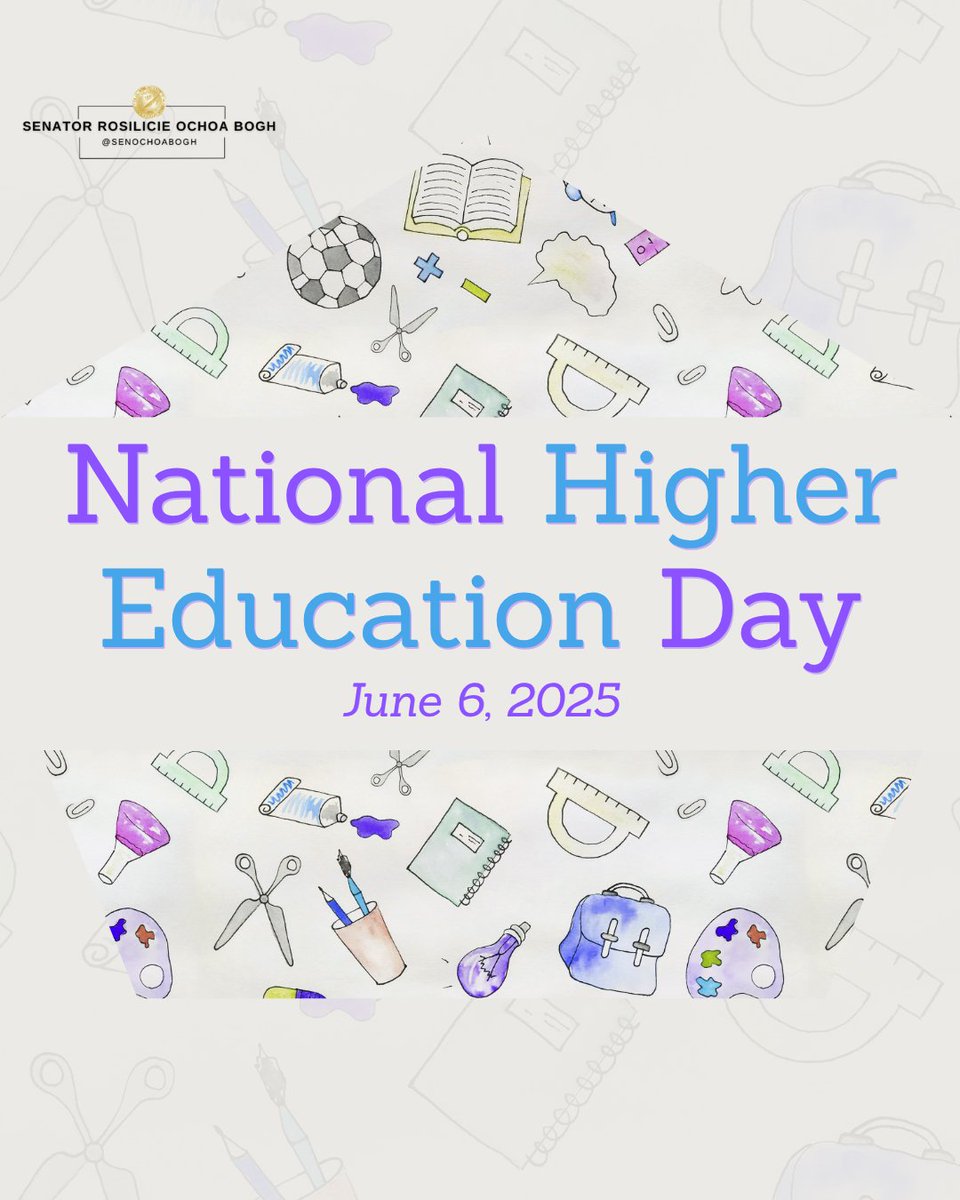Higher education opens doors. It builds opportunity, resilience, and leadership. Today, we recognize the power of learning and the value of making it accessible to all.
Learn more: nationalhighereducationday.org. #HigherEducation #SD19