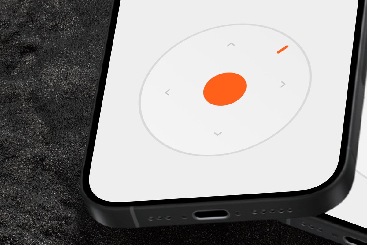 Drams mobile pod radio player (made with Framer Workshop).