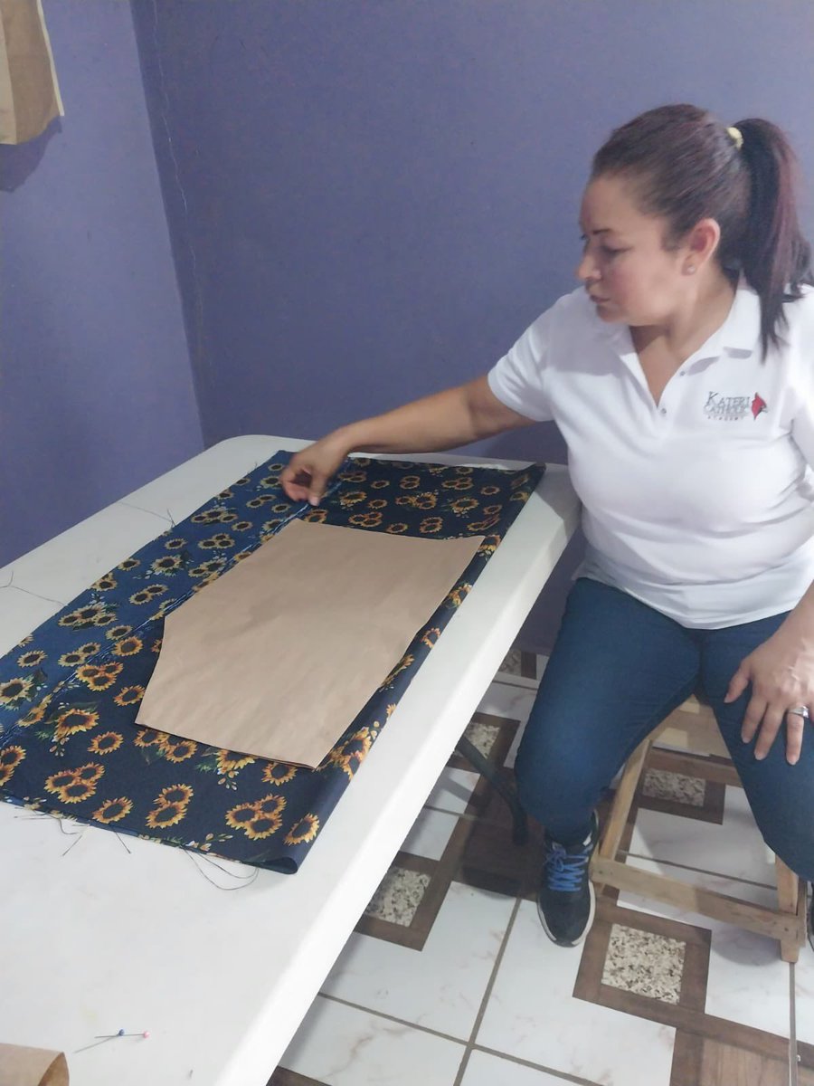 secondwindHN's tweet photo. Ivet is a single mother of 3 grown children and grandmother of 2. She’s an inspiration to our sewing members because she’s positive, wants to learn, and perseveres. She hopes to open her own sewing business when she graduates from our program this year. 💙🇭🇳💙 https://t.co/ZzlG5HrBmV