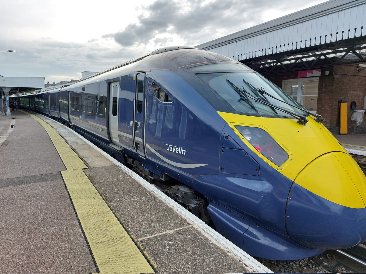395 003 looking very shiny at Margate.