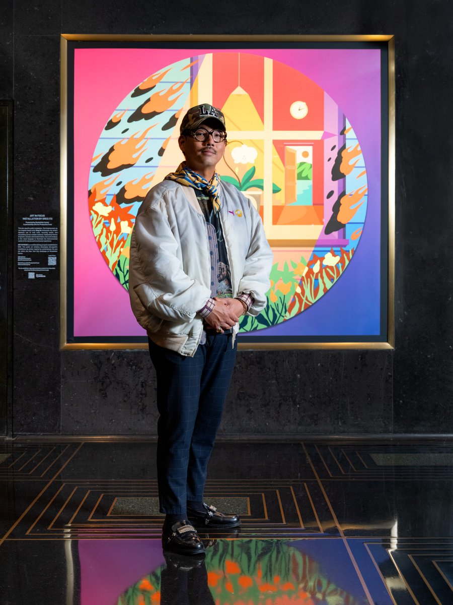 rockcenternyc's tweet image. Now on view: The Enlightenment by @gregitooo 🌸🔥
A vibrant new #RockefellerCenter x @APFlab exhibition of color, myth & transformation. On view thru Aug 29 at 45 Rock!
rockefellercenter.com/events/art-in-…