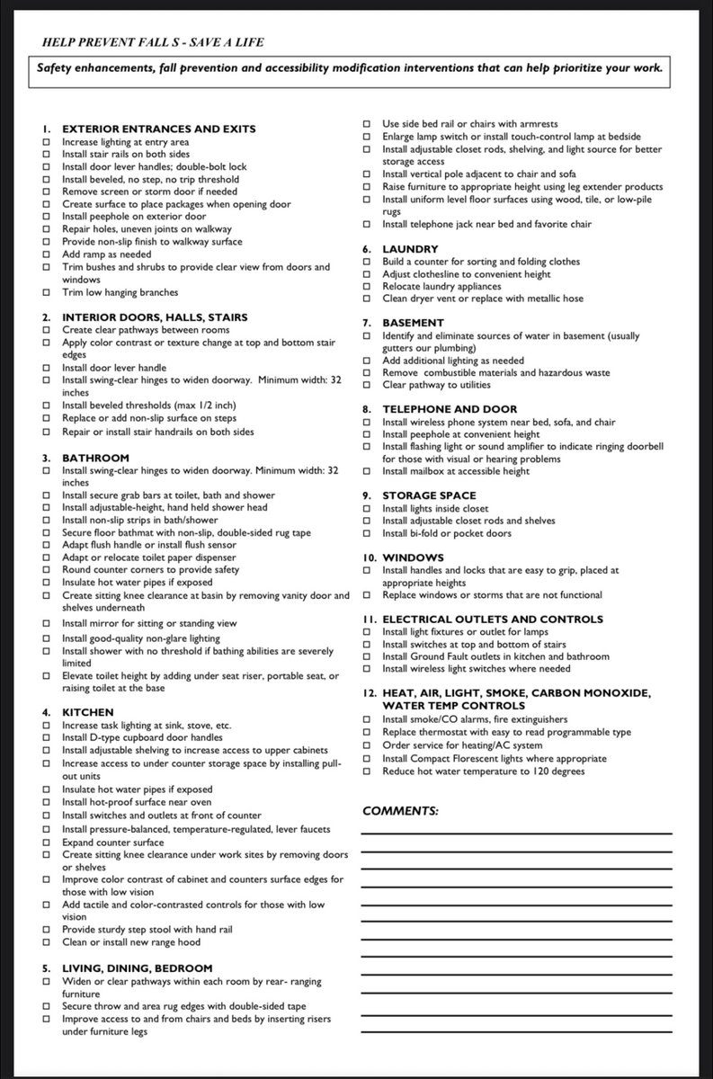 Home Safety Checklist