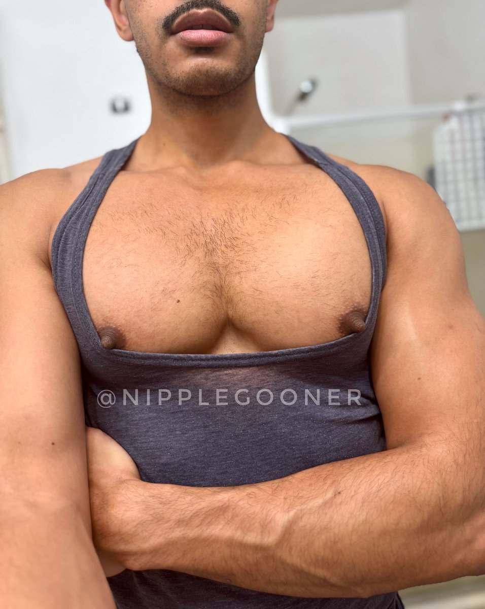 Nips are still puffed from this morning. Every brush of fabric sets them off. Can’t stop touching them.