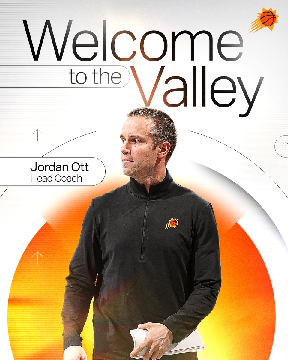 Introducing Jordan Ott, the head coach of the Phoenix Suns 🏜️
