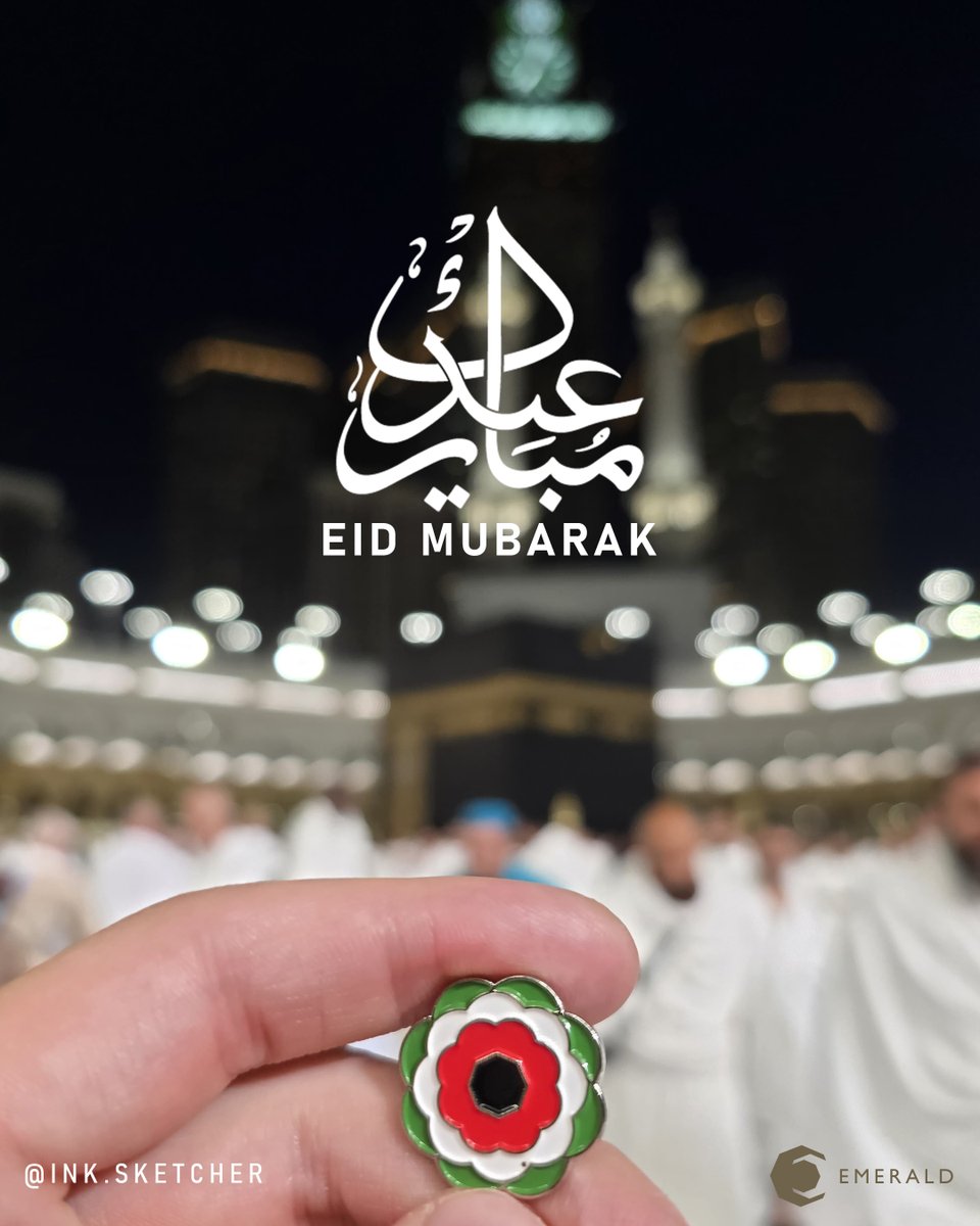 Salaam &amp; #EidMubarak - We pray you all had a blessed day. Prayers for all the happiness and joy, and all facing hardships, may their burden be eased. Thank you to Hammad Haider for sharing this beautiful photo featuring our emerald flower :)