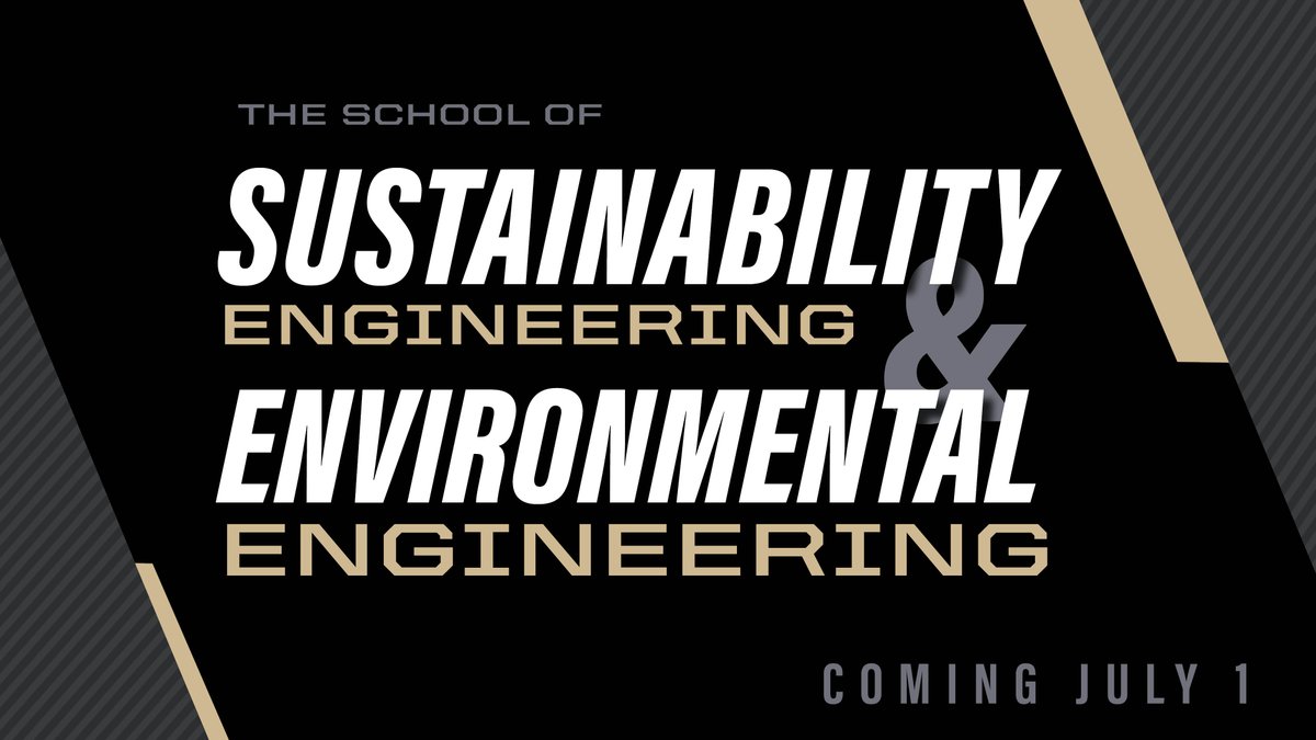 Purdue Engineering (@purdueengineers) on Twitter photo Today, <a href="/LifeAtPurdue/">Purdue University</a> trustees launched the new School of Sustainability Engineering and Environmental Engineering (SEE).
SEE builds on the strong foundation of <a href="/PurdueEEE/">Purdue EEE</a>, which is nationally known for excellence.
More on the first-of-its-kind program: bit.ly/45M7kI3 Today, <a href="/LifeAtPurdue/">Purdue University</a> trustees launched the new School of Sustainability Engineering and Environmental Engineering (SEE).
SEE builds on the strong foundation of <a href="/PurdueEEE/">Purdue EEE</a>, which is nationally known for excellence.
More on the first-of-its-kind program: bit.ly/45M7kI3
