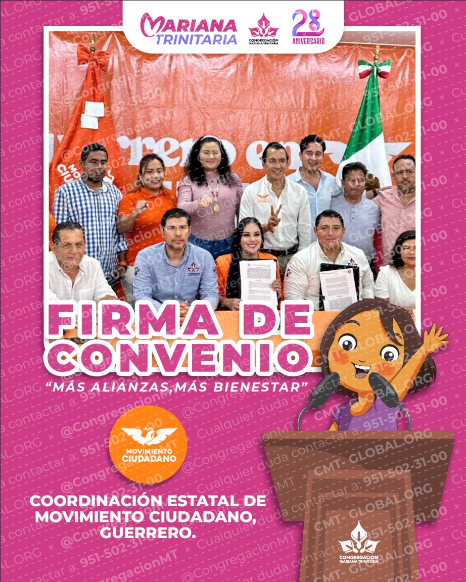 #MásAlianzasMásBienestar 🤝 #CMT y Movimiento Ciudadano Guerrero se unen por las familias del estado 🌟

#CMT y <a href="/Mov_Gro/">Movimiento Ciudadano Guerrero</a>, firman un convenio de colaboración para acercar soluciones integrales que mejoren la calidad de vida de las familias en situación de vulnerabilidad. Con esta