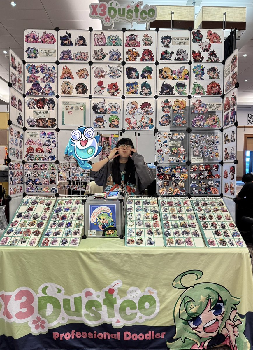 WE ARE ALL SET UP FOR WEEBCON INDY! 💚💚💚
Come see us in Artist Alley booth #30! 💚
Hope to see you soon! ☺️☺️☺️
#weebcon #artistalley
