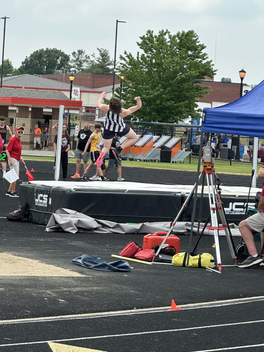 We’ve made it to North Central High School in Indianapolis for the <a href="/IHSAA1/">IHSAA</a> State Finals. Trey has started warming up for High Jump. <a href="/WRVwolverines/">White River Valley</a>