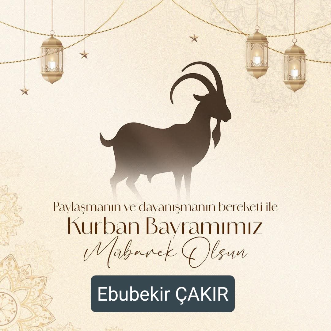 oflicakir_61's tweet photo. Bayramlar, birliğimizin, dirliğimizin ve kardeşliğimizin en güçlü ifadesidir.

#KurbanBayramı’nın; sofralarımıza bereket, gönüllerimize huzur, ülkemize barış getirmesini diliyorum.

Tüm müslüman âleminin bayramını en kalbi duygularımla kutluyorum.

#Bayramımızmübarekolsun🌙🐑✨ https://t.co/rrRzuyPlUG