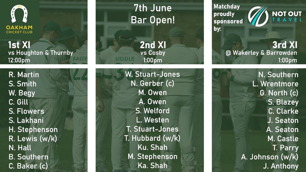 Three games this Saturday 👍