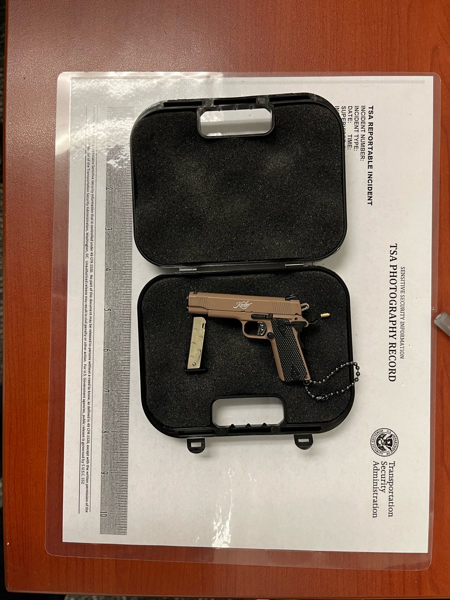 TSA_GreatLakes's tweet image. Great catches out of our region this week: Sword cane detected at @goingplacesCLE, and replica firearm lighter stopped at @DTWeetin. Neither are allowed in carry-on bags!