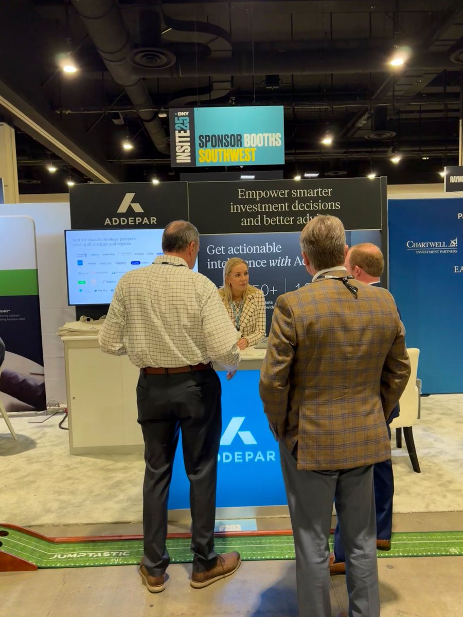 Addepar was proud to be a sponsor at BNY Pershing's INSITE this week!

Our team had rewarding conversations with attendees, discussing how Addepar's platform is addressing today's complex wealth management challenges. A huge thank you to BNY for a fantastic event!