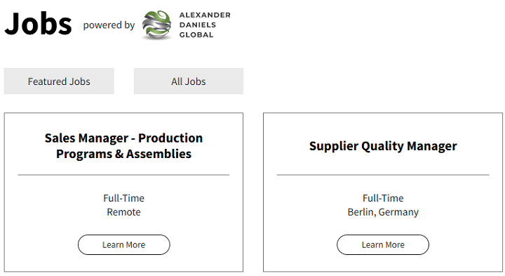 3D Printing News (@my3dprinting) on Twitter photo If you're looking for work in the #3Dprinting industry, start your search on our Jobs page! Powered by <a href="/AD_GlobalTalent/">Alexander Daniels Global</a>, you'll find a list of available positions, including two rotating Featured Jobs, like a full-time Supplier Quality Manager in Berlin.
3dprint.com/jobs/ If you're looking for work in the #3Dprinting industry, start your search on our Jobs page! Powered by <a href="/AD_GlobalTalent/">Alexander Daniels Global</a>, you'll find a list of available positions, including two rotating Featured Jobs, like a full-time Supplier Quality Manager in Berlin.
3dprint.com/jobs/