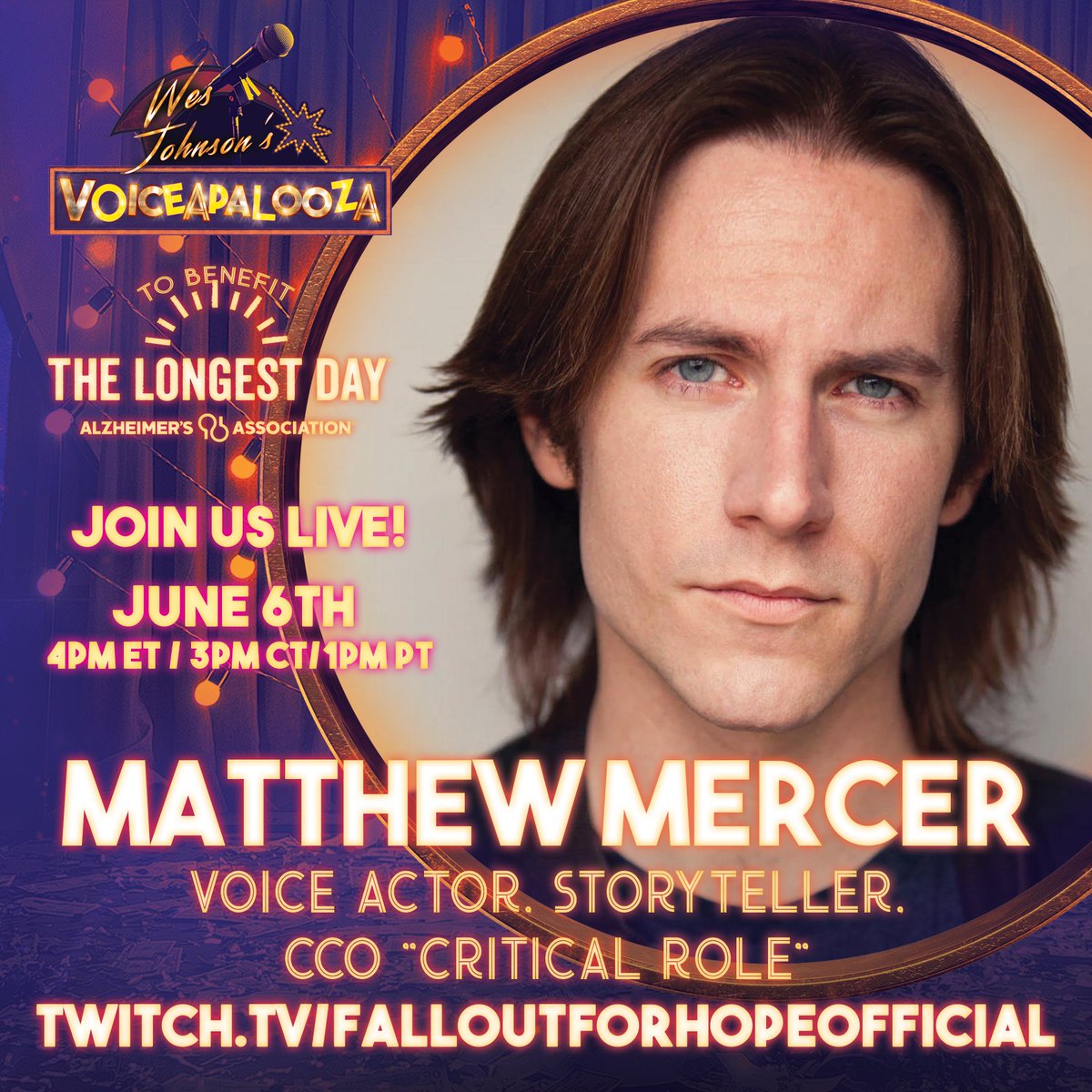 FalloutForHope 🔜 GCX Orlando (@falloutforhope) on Twitter photo We're live with <a href="/WesJohnsonVoice/">Wes Johnson</a> and <a href="/matthewmercer/">Matthew Mercer</a> on <a href="/Twitch/">Twitch</a>!
Tune in and support our #ENDALZ charity drive!
twitch .tv/falloutforhopeofficial We're live with <a href="/WesJohnsonVoice/">Wes Johnson</a> and <a href="/matthewmercer/">Matthew Mercer</a> on <a href="/Twitch/">Twitch</a>!
Tune in and support our #ENDALZ charity drive!
twitch .tv/falloutforhopeofficial