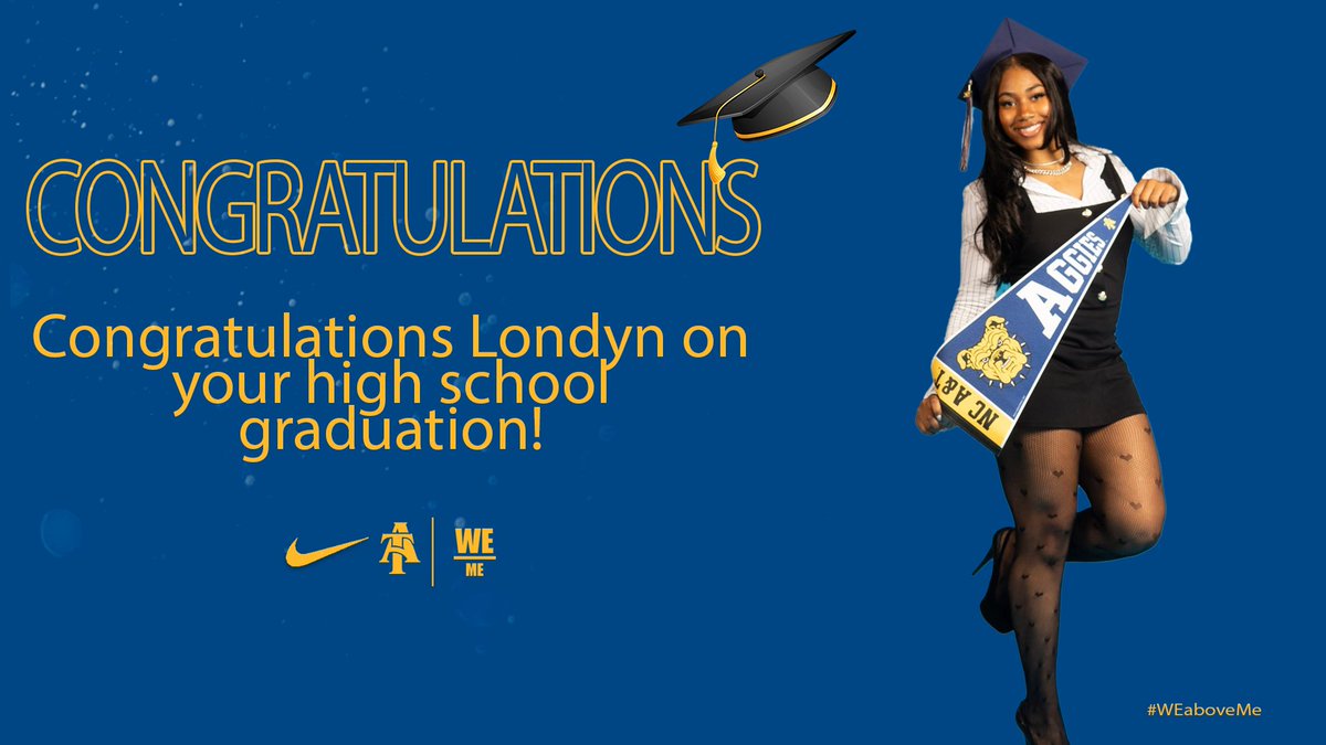 ⁣⁣ ⁣⁣𝐆𝐫𝐚𝐝𝐮𝐚𝐭𝐢𝐨𝐧 🎓 ➡️ 𝐆𝐫𝐞𝐞𝐧𝐬𝐛𝐨𝐫𝐨 ⁣
⁣⁣
Sending incoming Lady Aggie Londyn Walker, with the 2025 HS Class, our warmest congrats!! One step closer to heading home!⁣
⁣⁣⁣⁣⁣⁣
#AggieWBB💙💛 #Commit2Grit #WeAboveMe #LevelUp #BeUncommon⁣