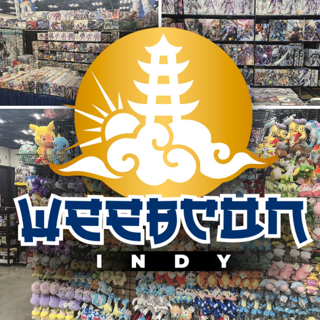 We are at Weebcon Indy this weekend! Stop by booth 102 &amp; 103 to say hello 👋