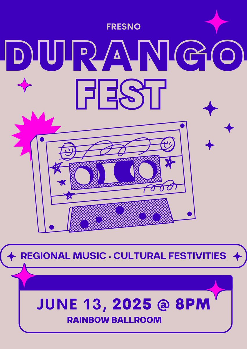 Regional music. Cultural celebration. Big night incoming.
#DurangoFest #FresnoEvents #LiveMusicFresno