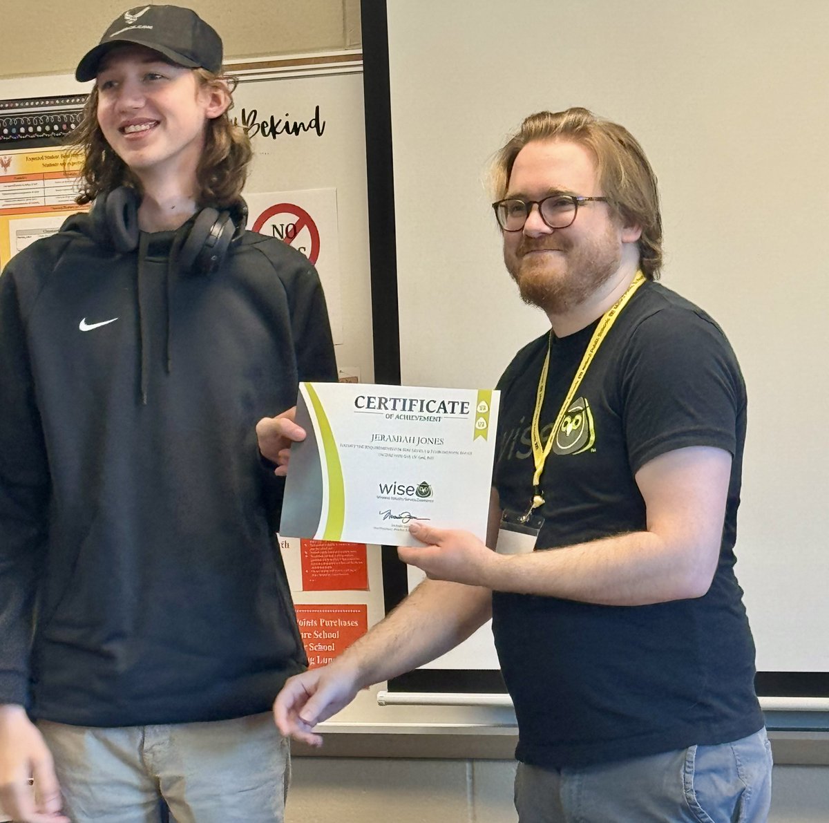Wise Certification (@wisecert) on Twitter photo A massive accomplishment to end the year at Horizon High School. Here are the newest industry ready techs WISE Level 2 Chromebook Certified! Thank you #iFixAmerica for the amazing job leading the training, and to principal Dr Emili Brosnan for making this an amazing experience. A massive accomplishment to end the year at Horizon High School. Here are the newest industry ready techs WISE Level 2 Chromebook Certified! Thank you #iFixAmerica for the amazing job leading the training, and to principal Dr Emili Brosnan for making this an amazing experience.