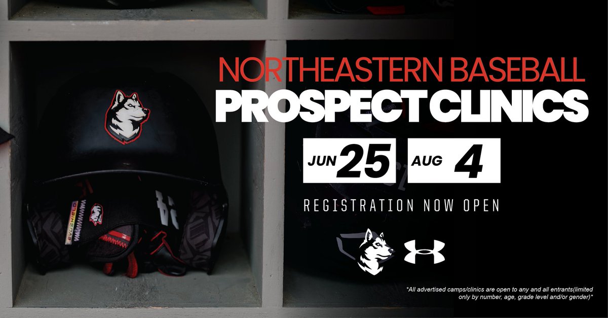 ‼️ Players in Class of 2026 - 2028 ‼️

2025 Prospect Clinic registration is open! Sign up now to be evaluated and instructed by the Huskies Coaching Staff this summer. Click the link below for more:  nuhuskies.com/sports/2016/1/…