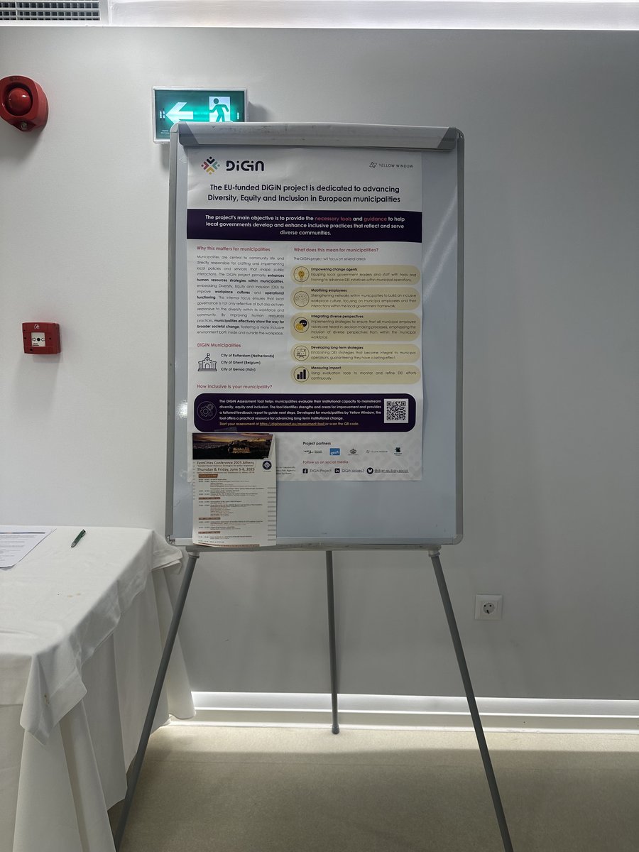 Grateful to join #FemCities2025 in Athens to share DiGiN’s work on addressing gender-based violence in municipalities using the #7PFramework.  

Local governments can lead by example starting from within. 

📖 Read more: diginproject.eu/reflecting-on-…  

#UnionOfEquality