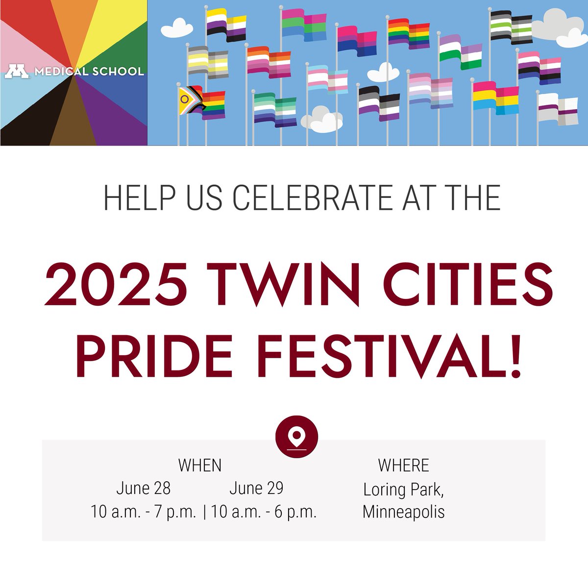 Happy Pride Month! 🏳️‍🌈 

We’re excited to help celebrate LGBTQ+ colleagues, patients and communities at this year's Twin Cities Pride Festival on June 28 and 29, 2025!

Stop by our table in the Living Well park area!

#TCpride | #PrideMonth