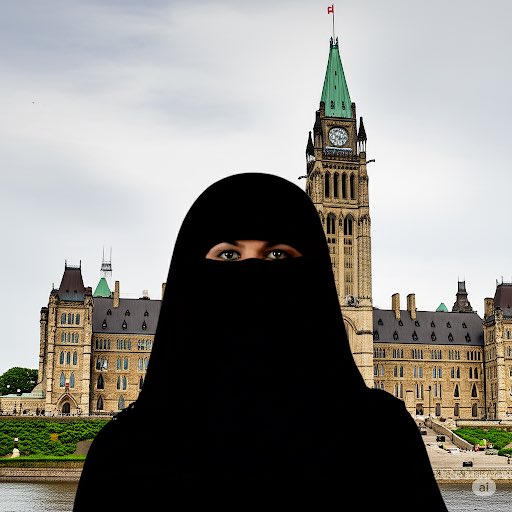 DeiCivitas's tweet photo. In honour of Muslim values being Canadian values, Mélanie Joly got permission from her husband to give a speech on women’s rights today.

She then attended the wedding of her husband with his fourth wife.

Tonight she is doing dishes with wives 2 and 3 while wife 4 learns the ropes.