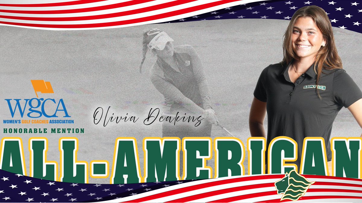 Saint Leo Athletics (@saintleolions) on Twitter photo πΌππ-πΌπππππΎπΌπ!
Congrats to <a href="/saintleowgolf/">Saint Leo W. Golf</a>'s Olivia Deakins on earning <a href="/WGCAGOLF/">Women's Golf Coaches</a> All-American honorable mention honors!
πbit.ly/3FDELSC
#GOLIONS π¦ | #SAINTLEO1PRIDE π¦ πΌππ-πΌπππππΎπΌπ!
Congrats to <a href="/saintleowgolf/">Saint Leo W. Golf</a>'s Olivia Deakins on earning <a href="/WGCAGOLF/">Women's Golf Coaches</a> All-American honorable mention honors!
πbit.ly/3FDELSC
#GOLIONS π¦ | #SAINTLEO1PRIDE π¦