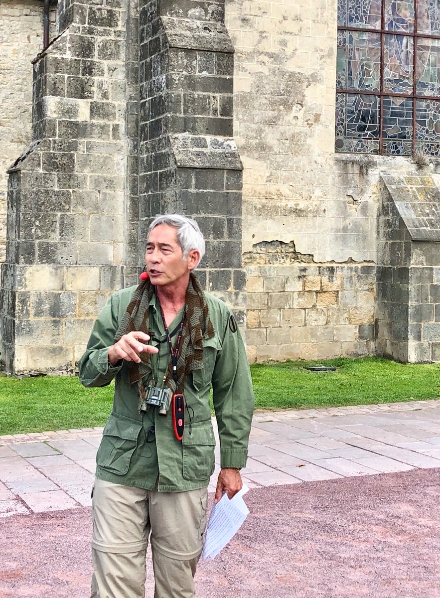 Did a lot of whacked stuff in 26 years but never got hung on a steeple for a night while the battle fought below.
Instead, presented a historical vignette at the Sainte-Mere-Eglise church. (Spoiler alert: we won. They lost.)
#greatestgeneration #myflag #bigballs