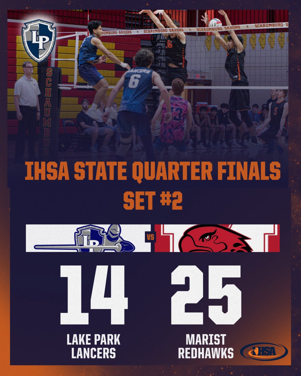 Lake Park Athletics (@lpathleticdept) on Twitter photo Heading to a 3-setter as Marist takes second set at <a href="/IHSA_IL/">Illinois High School Association #IHSA</a> Boys Volleyball State Tournament <a href="/LPBoysVBall/">LP Boys Volleyball</a> Heading to a 3-setter as Marist takes second set at <a href="/IHSA_IL/">Illinois High School Association #IHSA</a> Boys Volleyball State Tournament <a href="/LPBoysVBall/">LP Boys Volleyball</a>