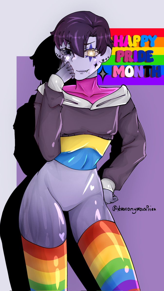 Anonymous_Priea's tweet image. HAPPY PRIDE MONTH BITCHES #Gay #femboy #bisexual #pansexual #PrideMonth