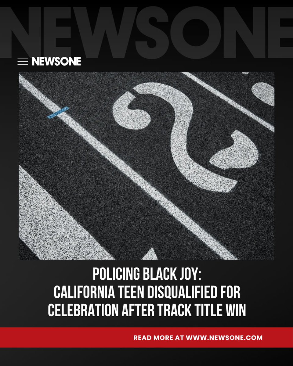 After clinching the 400-meter title, 16-year-old Clara Adams was disqualified for a celebratory gesture, sparking outrage and reigniting a conversation on the policing of Black joy.  bit.ly/45INg9q