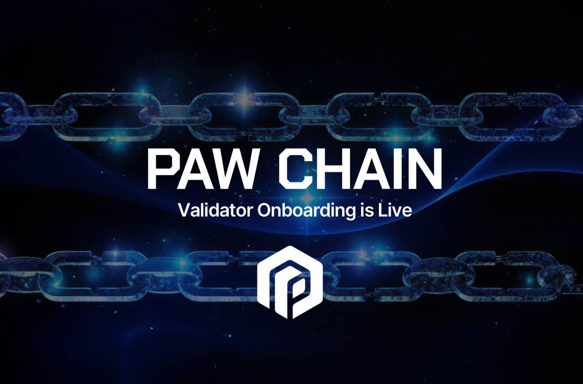 PawChain's tweet image. 🚨 PAW Chain Validators Are Officially Online! 🌐
Our custom-built validator software now powers a network designed to infinitely scale, protect, and empower every user. 🤝
Want to get involved?
You’ll find everything you need in our official docs, including:
🔹How to become a…