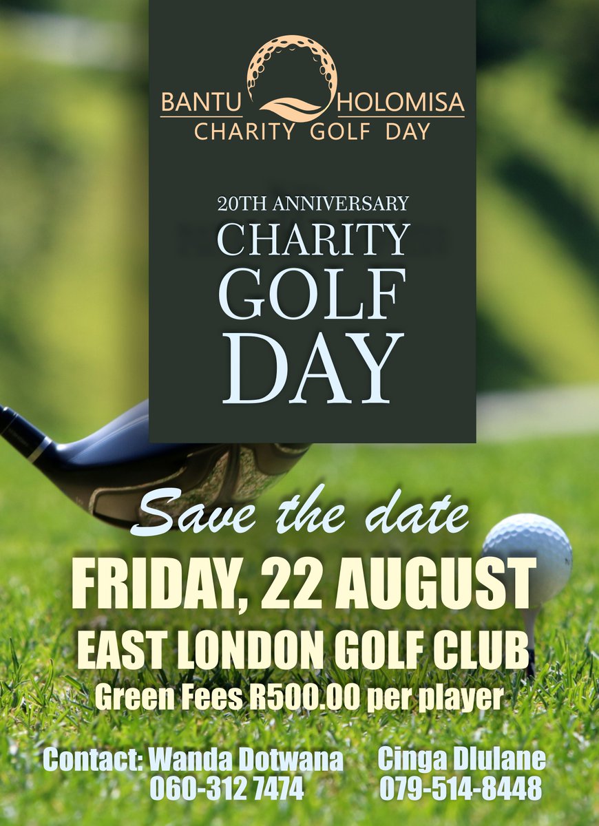 To all our loyal patrons: The 20th Bantu Holomisa Charity Golf Day tees off on 22 Aug at East London Golf Club! 🎉⛳

Thank you to every golfer and to Mthatha Country Club for 20 incredible years.

Transparency and accountability remain our foundation. #BHCGD2025