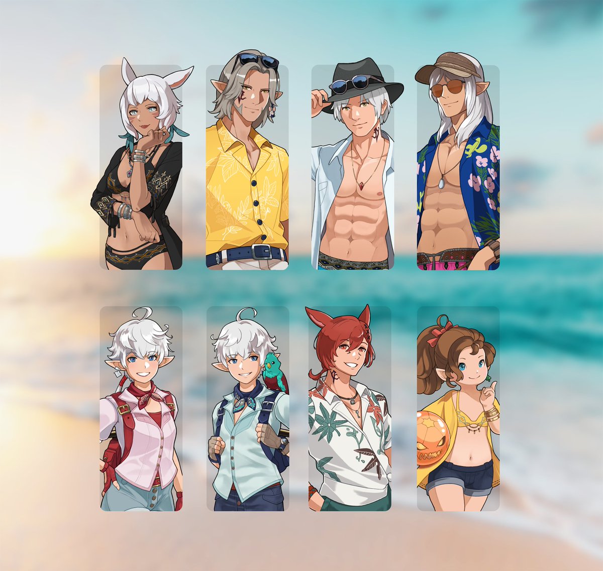 Summer Scions, ready to hit the beach! 🏝️☀️
I plan on eventually making these into charms - who would you take with you on vacation? 🥰