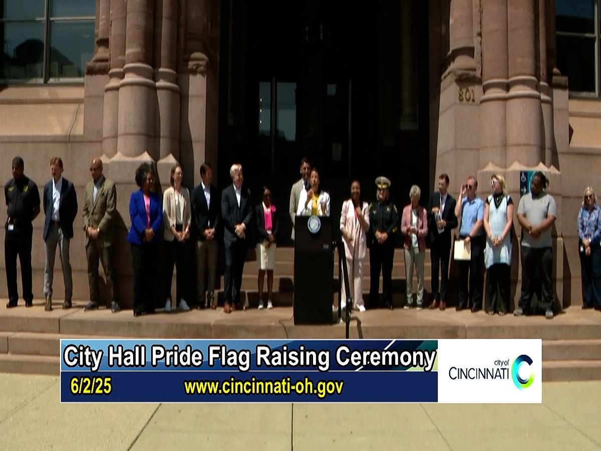 CitiCable's tweet image. City Hall 2025 Pride Flag Raising Ceremony: vimeo.com/1091278672